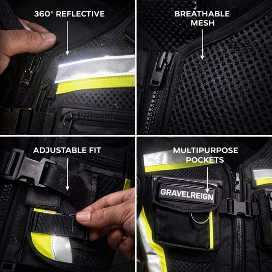 Gravelreign Reflective Safety Riding Vest