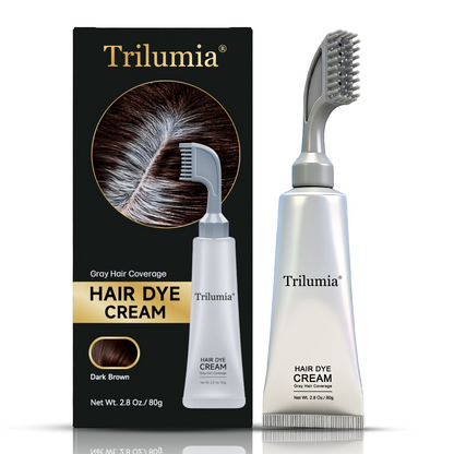 In Hair DyeCream for Gray Coverage -Natural Black & Dark Brown