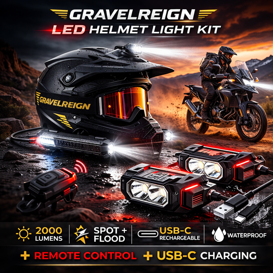 Gravelreign LED Helmet Light Kit