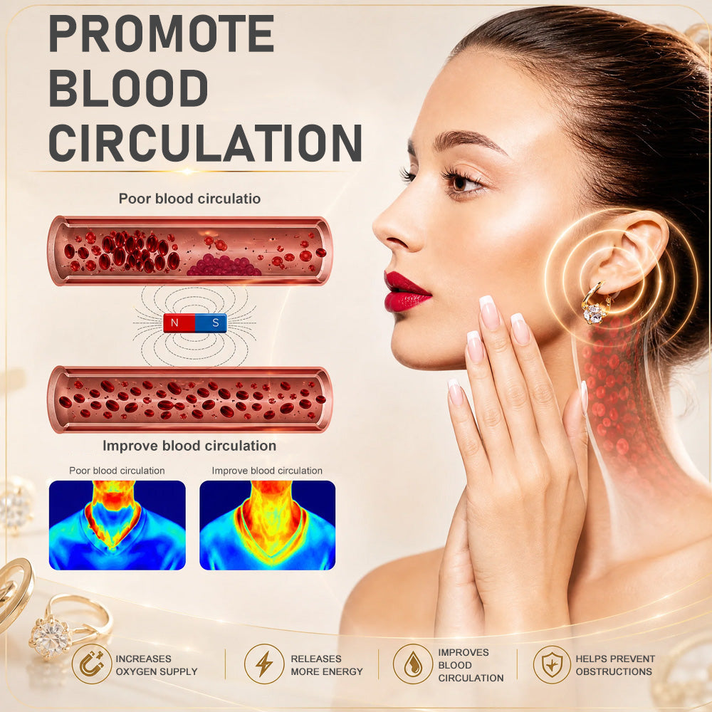 (SPECIAL SALE – LAST DAY: 80% OFF 🔥) 👩🏻‍⚕️🎁 Germanium & Magnesium Earrings – Lymphatic Vitality & Magnetic Therapy