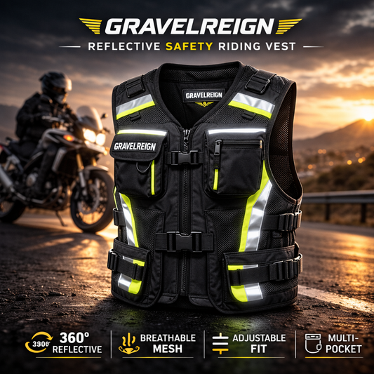 Gravelreign Reflective Safety Riding Vest