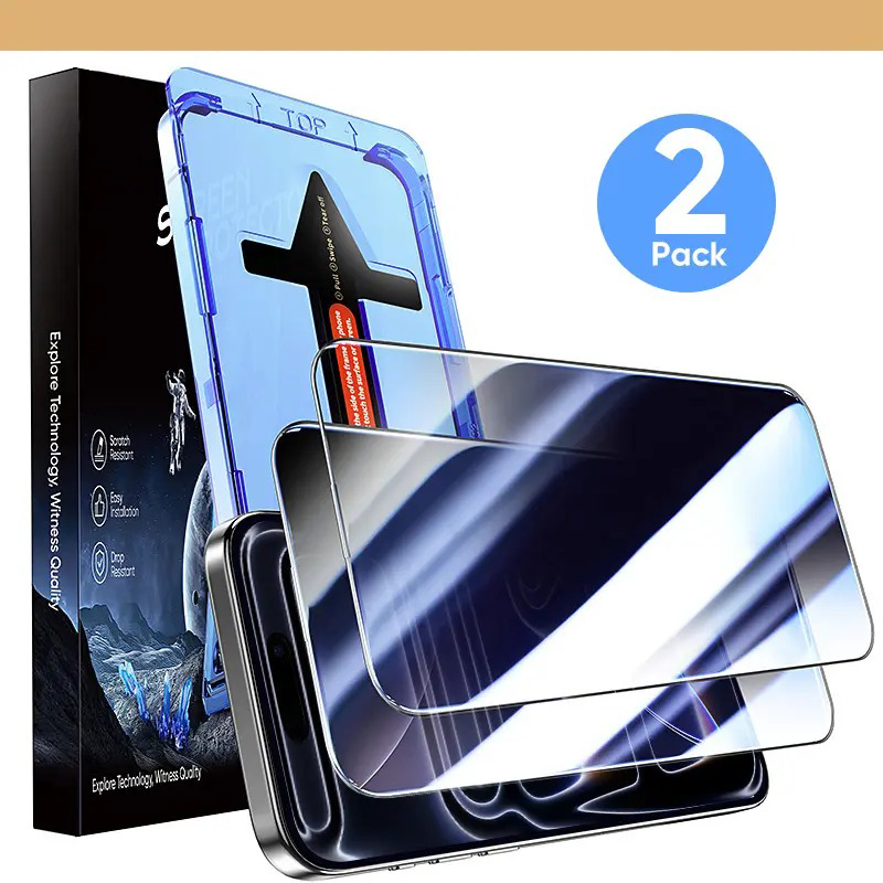 (🔥LAST DAY – 50% OFF) 2-Pack Screen Protector for iPhone, Samsung, and Google–Crystal Clear, Scratch-Resistant, Ultra-Smooth Touch, Privacy Protection, Circular Polarized Eye Protection, Easy Installation