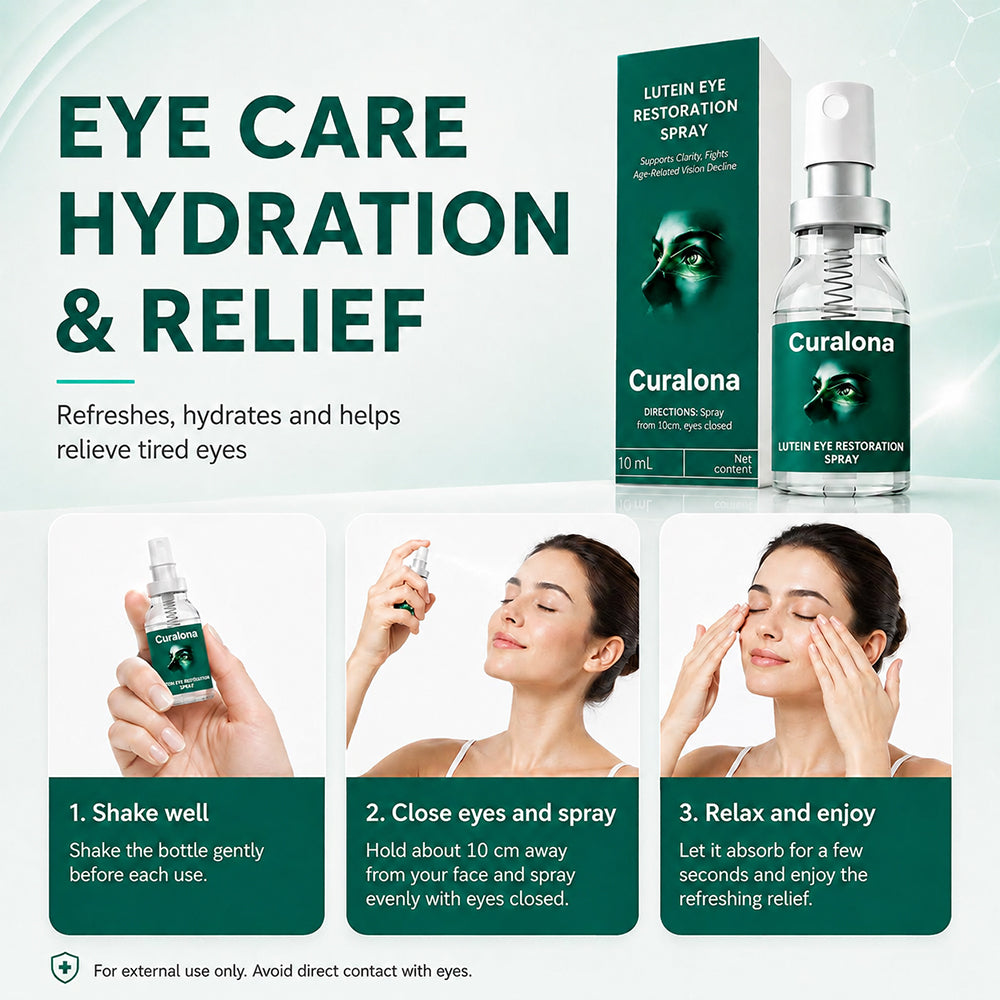 curalona® Lutein Eye Care Spray — 10-Second Daily Routine