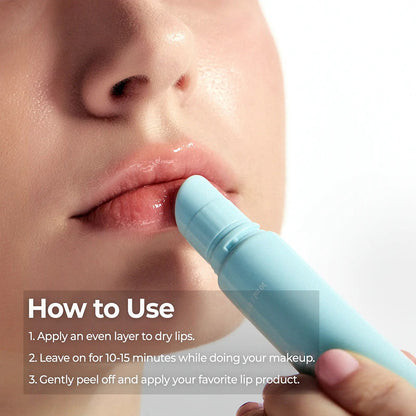 Soothing Prep Lip Mask — Cooling peel-off lip mask for smoother lip prep and a hydrated feel
