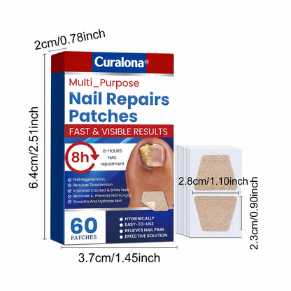 🔥 Last Day 50% OFF CURALONA® Nail Fungus Care Patches 🩹 From Yellow, Brittle-Looking Nails to Clearer, Healthier-Looking Nails