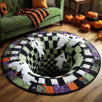 3D Halloween Optical Illusion Rug – Soft Non-Slip Round Mat