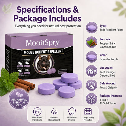 All-Natural Peppermint & Cinnamon Pest & Rodent Repellent Pucks