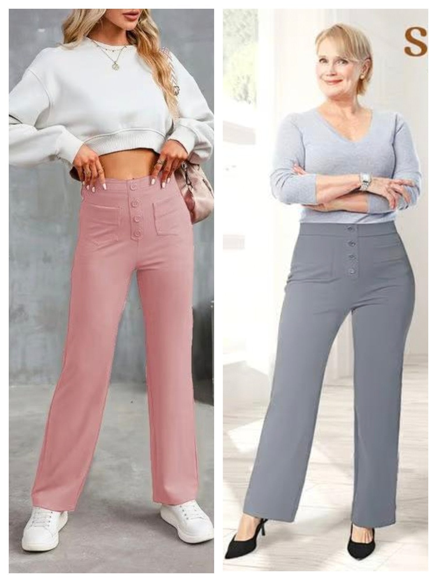 🔥2PCS-Pink& Grey