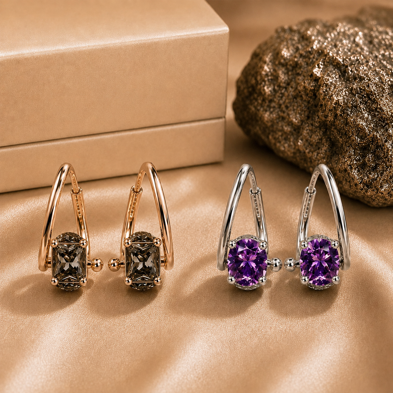 2 PAIRS 💎 BLACK + PURPLE