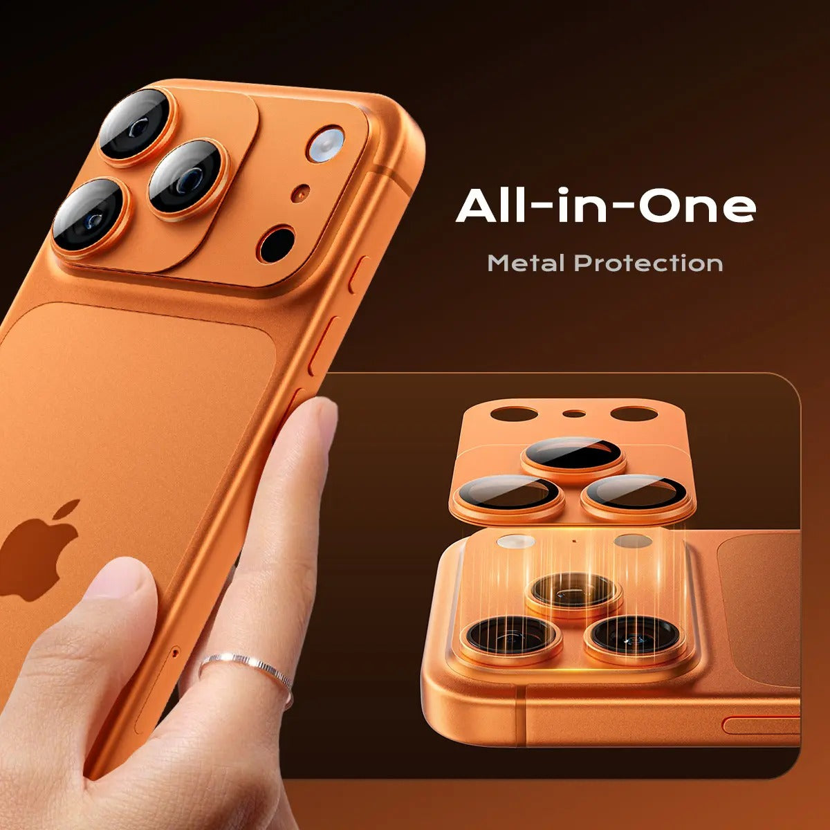 Magnetic Lens Protector for iPhone 17 Pro/Max – 99% Transparency, Original HD Clarity, Scratch-Resistant, Durable, Magnetic Design for Easy Installation & Removal