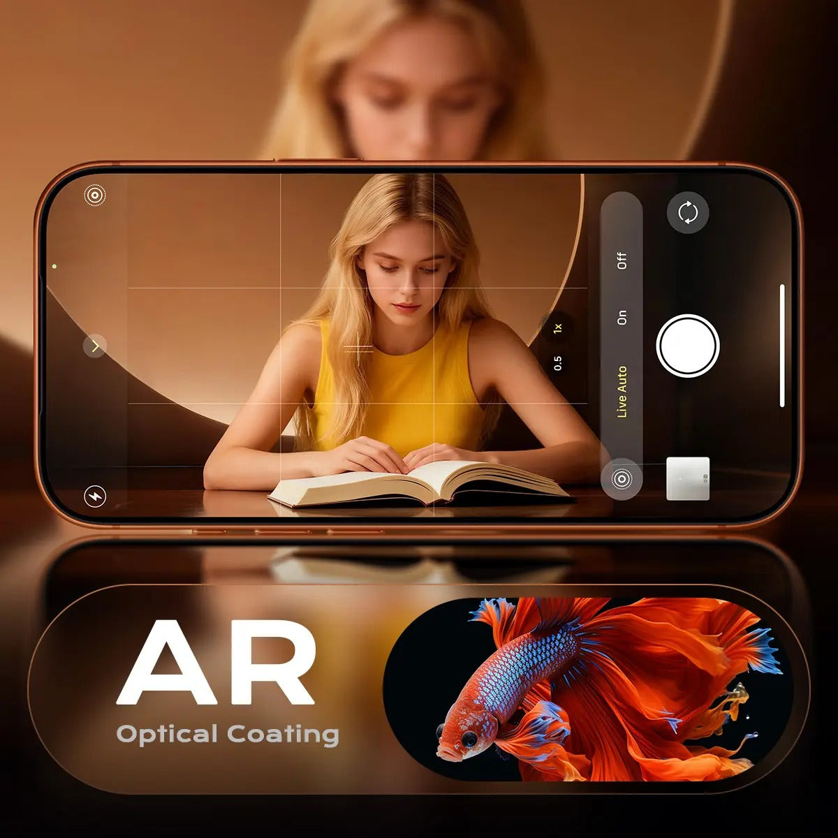 Magnetic Lens Protector for iPhone 17 Pro/Max – 99% Transparency, Original HD Clarity, Scratch-Resistant, Durable, Magnetic Design for Easy Installation & Removal