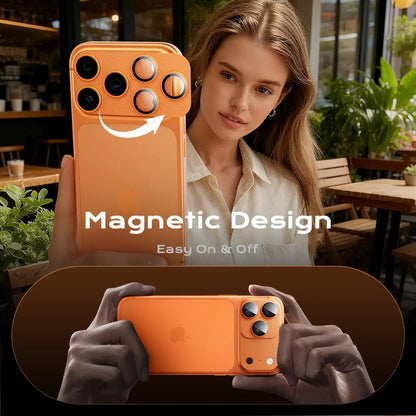 Magnetic Lens Protector for iPhone 17 Pro/Max – 99% Transparency, Original HD Clarity, Scratch-Resistant, Durable, Magnetic Design for Easy Installation & Removal