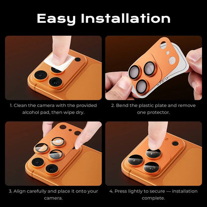 Magnetic Lens Protector for iPhone 17 Pro/Max – 99% Transparency, Original HD Clarity, Scratch-Resistant, Durable, Magnetic Design for Easy Installation & Removal